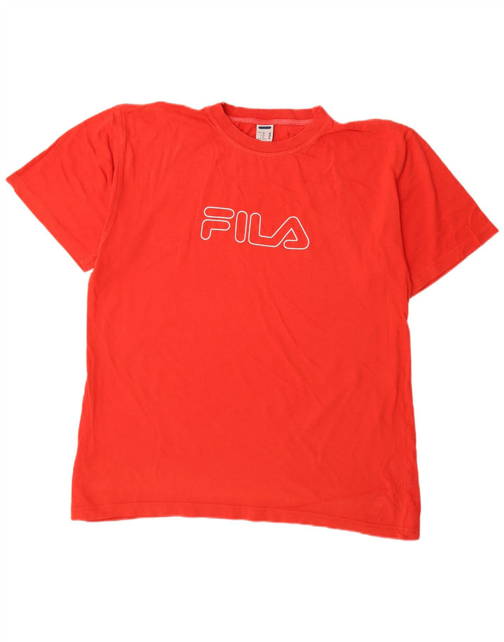 Camiseta masculina Fila Graphic Top XL algodão vermelho