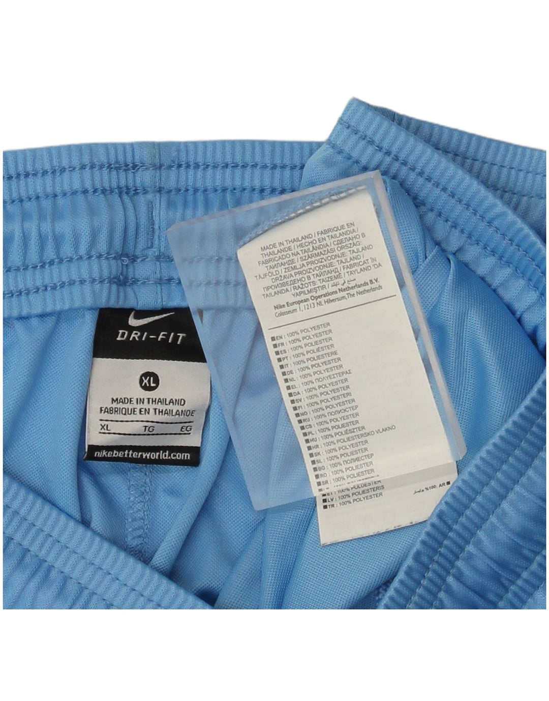 Shorts esportivos femininos Nike Dri Fit UK 18 XL azul poliéster