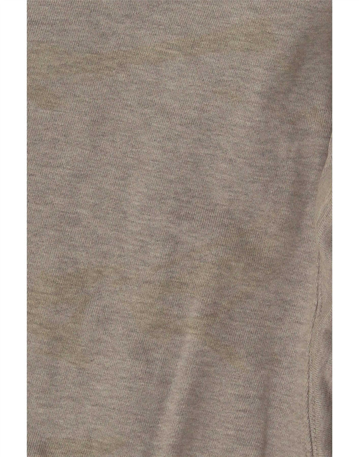 Lacoste moletom gráfico masculino tamanho 5 grande algodão cinza