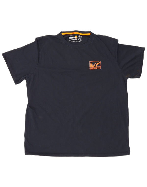 Camiseta masculina Timberland Regular Fit Graphic Top 2XL Algodão Azul Marinho