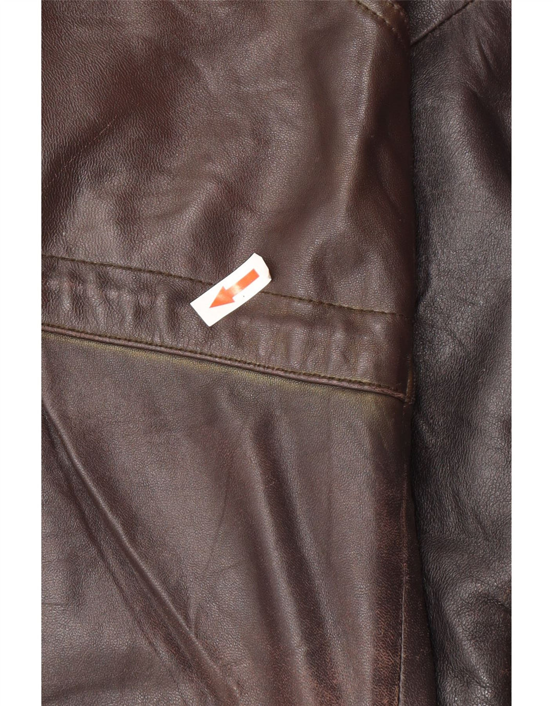 Jaqueta de couro masculina vintage UK 44 2XL couro preto