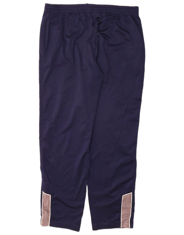 Calça de treino masculina Reebok XL azul marinho colorblock