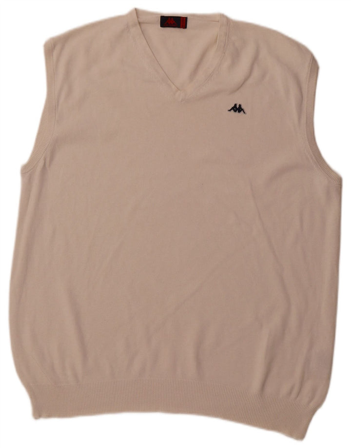 Regata masculina KAPPA com colete 2XL em algodão branco