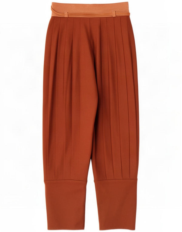 Calça feminina vintage de cintura alta cônica W26 L24 marrom