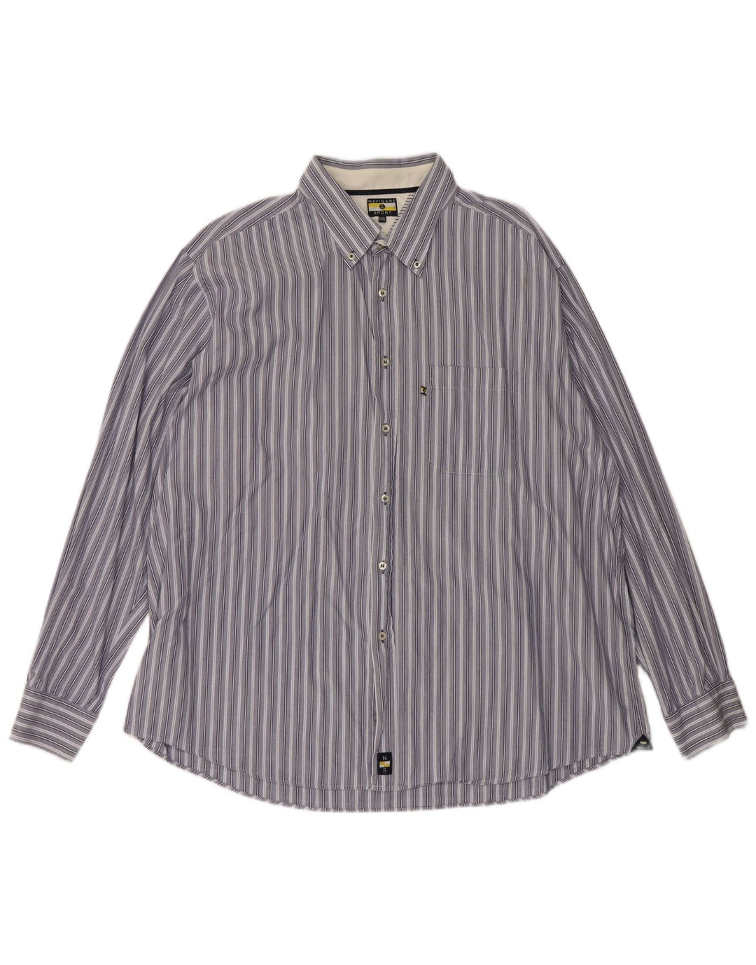 Camisa masculina Navigare 3XL listrada azul