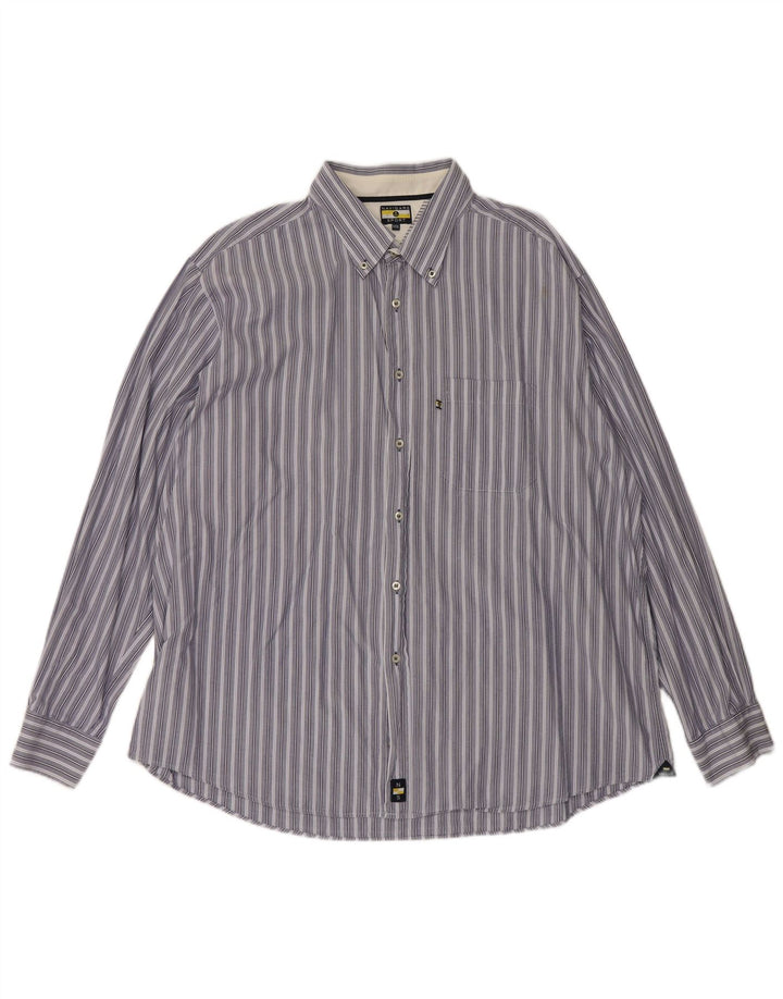 Camisa masculina Navigare 3XL listrada azul