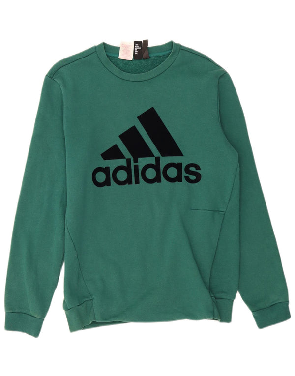 Camisola Adidas Menino Jumper 15-16 Anos Verde Algodão
