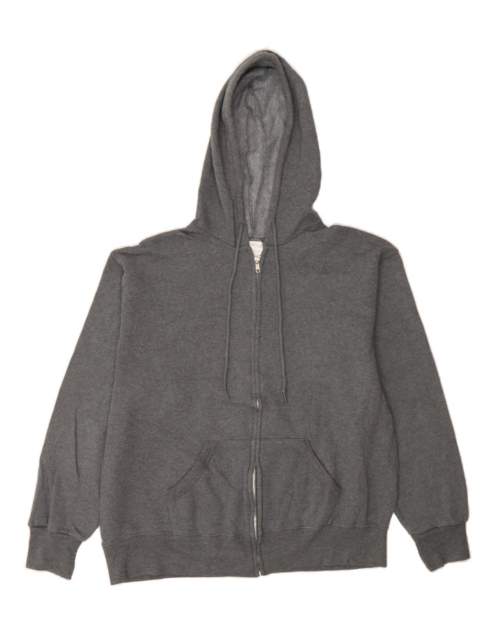 RUSSELL ATHLETIC Womens Zip Hoodie Sweater UK 18 XL Grey Cotton Vintage Russell Athletic and Second-Hand Russell Athletic from Messina Hembry 