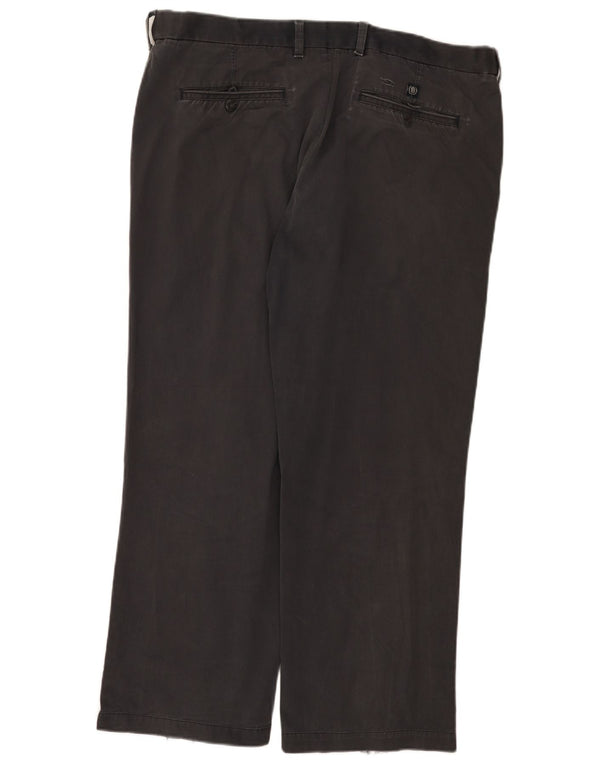 Calça chino masculina Marks & Spencer Blue Harbor Pegged W38 L29 algodão marinho