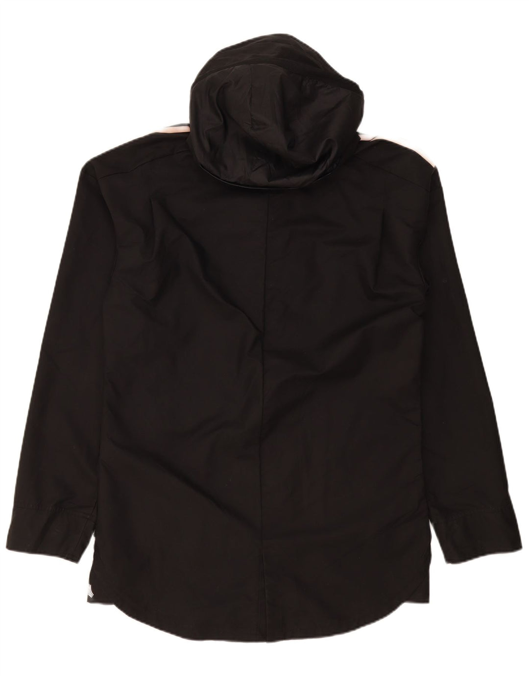 Adidas Mens Hooded Rain Jacket UK 38 Médio Preto Poliéster