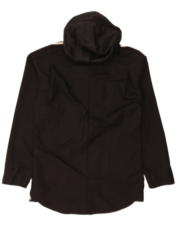 Adidas Mens Hooded Rain Jacket UK 38 Médio Preto Poliéster