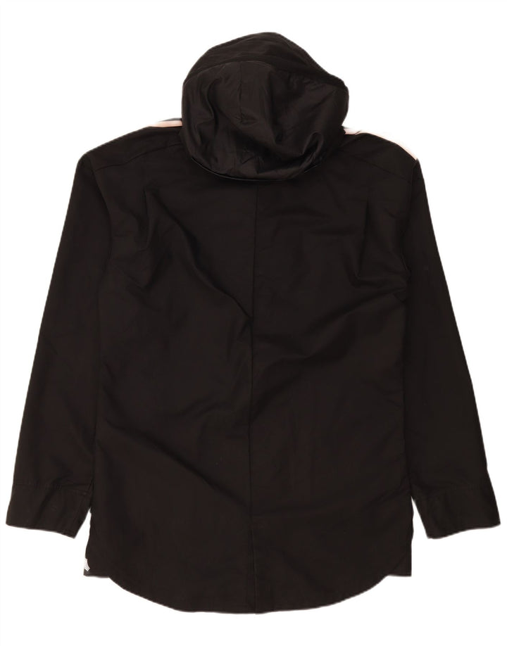 Adidas Mens Hooded Rain Jacket UK 38 Médio Preto Poliéster