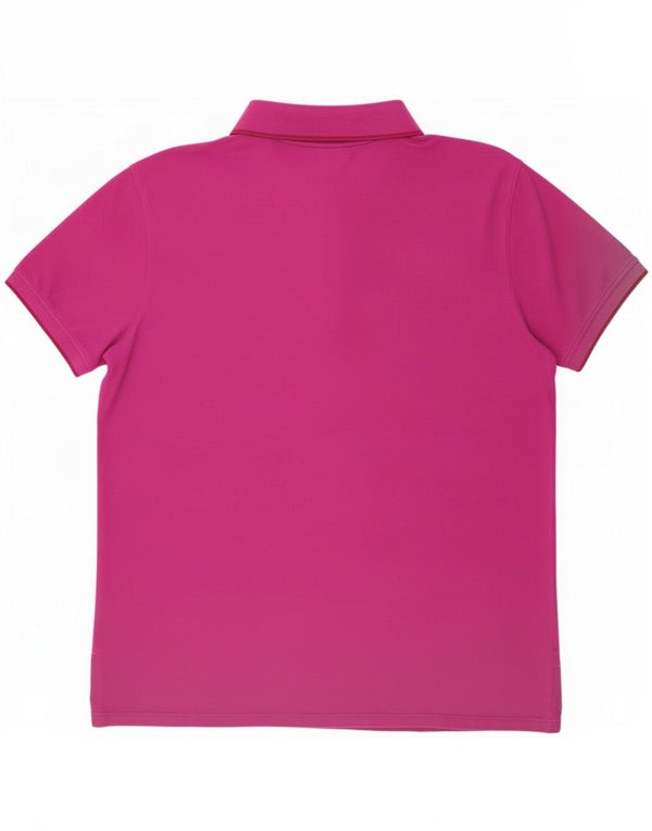 Camisa polo masculina Slim Fit Hugo Boss 2XL Algodão roxo