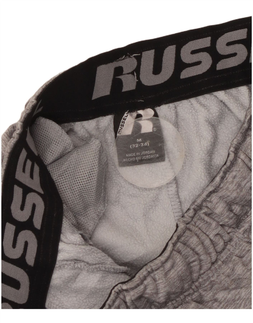 Calça de treino masculina Russell Athletic cinza médio