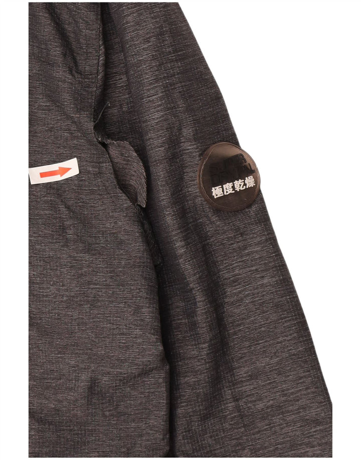 Jaqueta de chuva feminina Superdry UK 14 nylon cinza médio