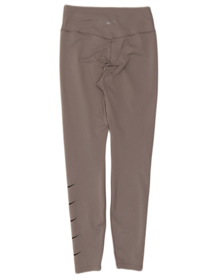 Leggings Nike Dri Fit Graphic UK 12 Médio Cinza Poliéster