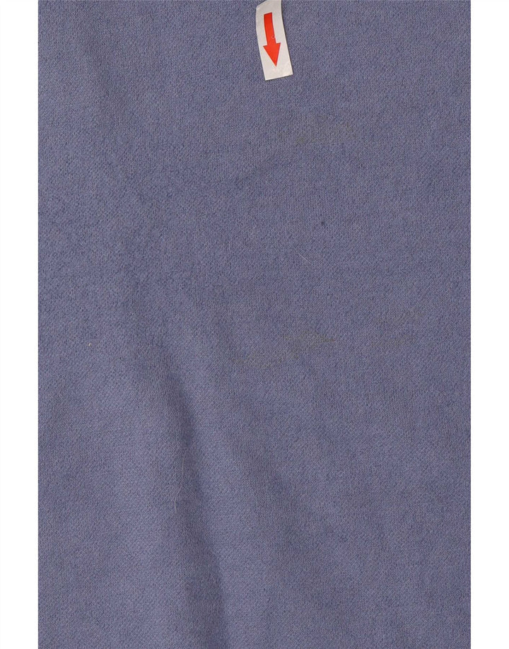 Suéter feminino Cos com gola alta e gola alta Reino Unido 10 lã azul pequena