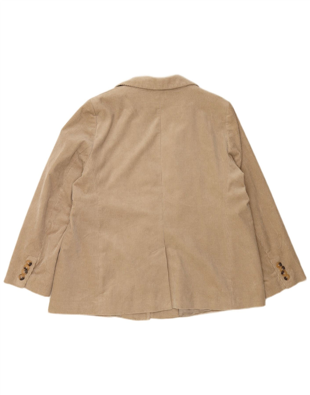 Jaqueta blazer feminina de veludo com 1 botão JAEGER Reino Unido 20 2XL algodão bege