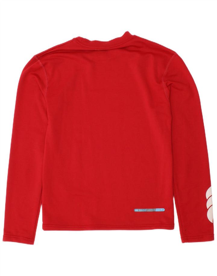 Canterbury Boys Graphic Top manga comprida 7-8 anos médio vermelho
