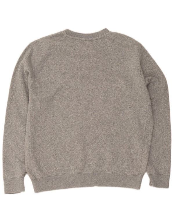 Nike Mens Loose Fit Sweatshirt Jumper Medium Grey Flecked Cotton