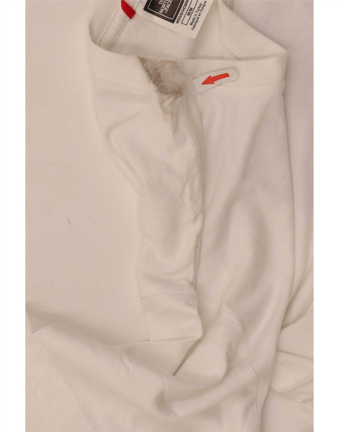Camiseta gráfica masculina The North Face Top médio algodão branco