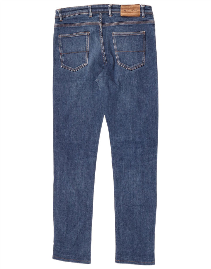 Massimo Dutti Mens Slim Jeans EU 40 Médio W31 L30 Azul Algodão