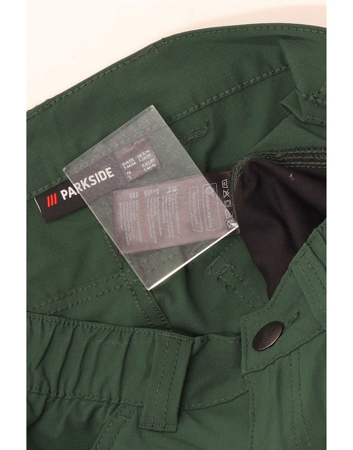 Shorts cargo masculino Parkside pequeno W29 verde elastano