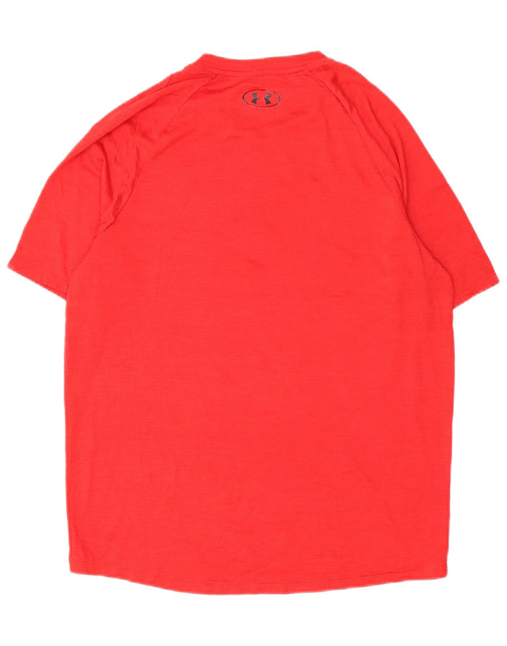 Camiseta masculina UNDER ARMOUR poliéster vermelho médio