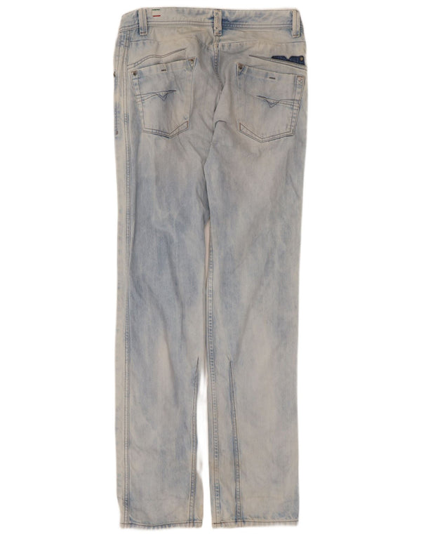 Diesel Mens Darron Regular Slim Tapered Jeans W31 L34 Azul Algodão