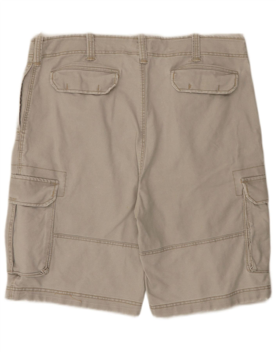 Shorts cargo masculino vintage 2XL W42 algodão cinza