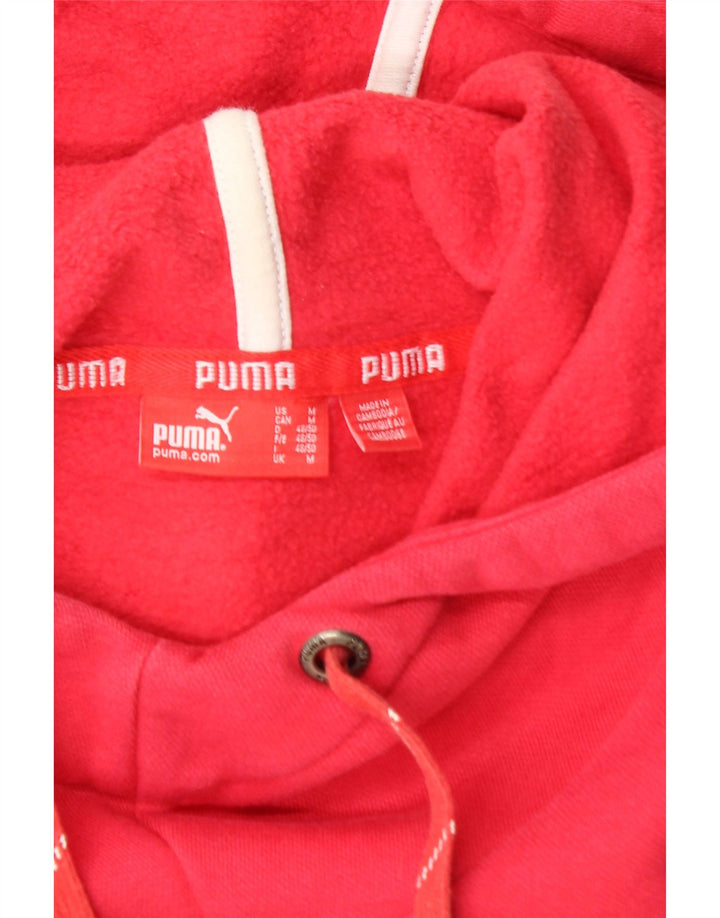 PUMA Mens Graphic Hoodie Jumper Médio Algodão Rosa