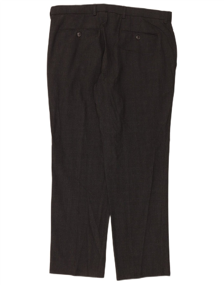 Calça Chino Masculina Marks & Spencer Regular Fit W34 L29 Cinza Poliéster