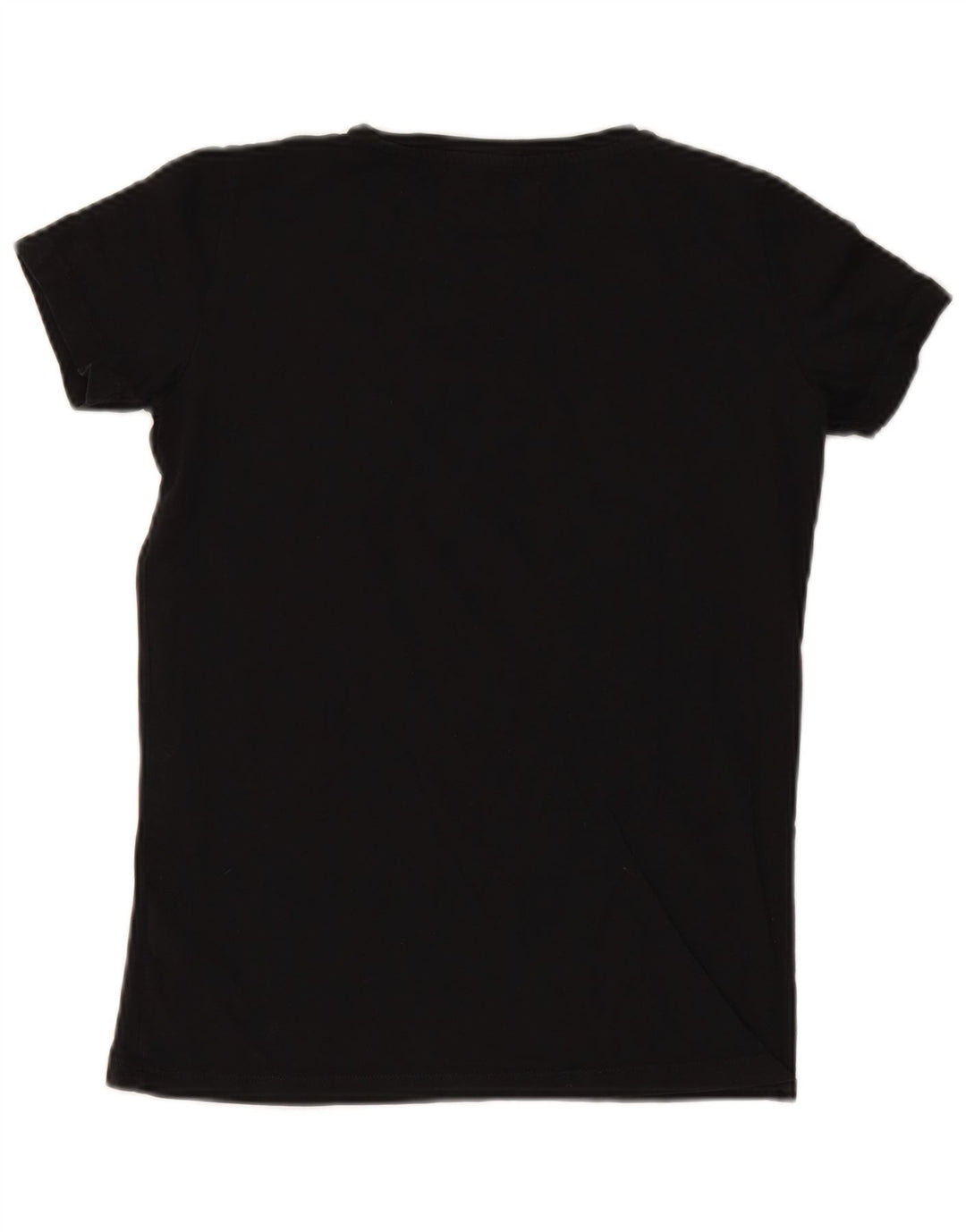 TRUSSARDI JEANS Camiseta feminina oversized com estampa gráfica UK 2 2XS preta