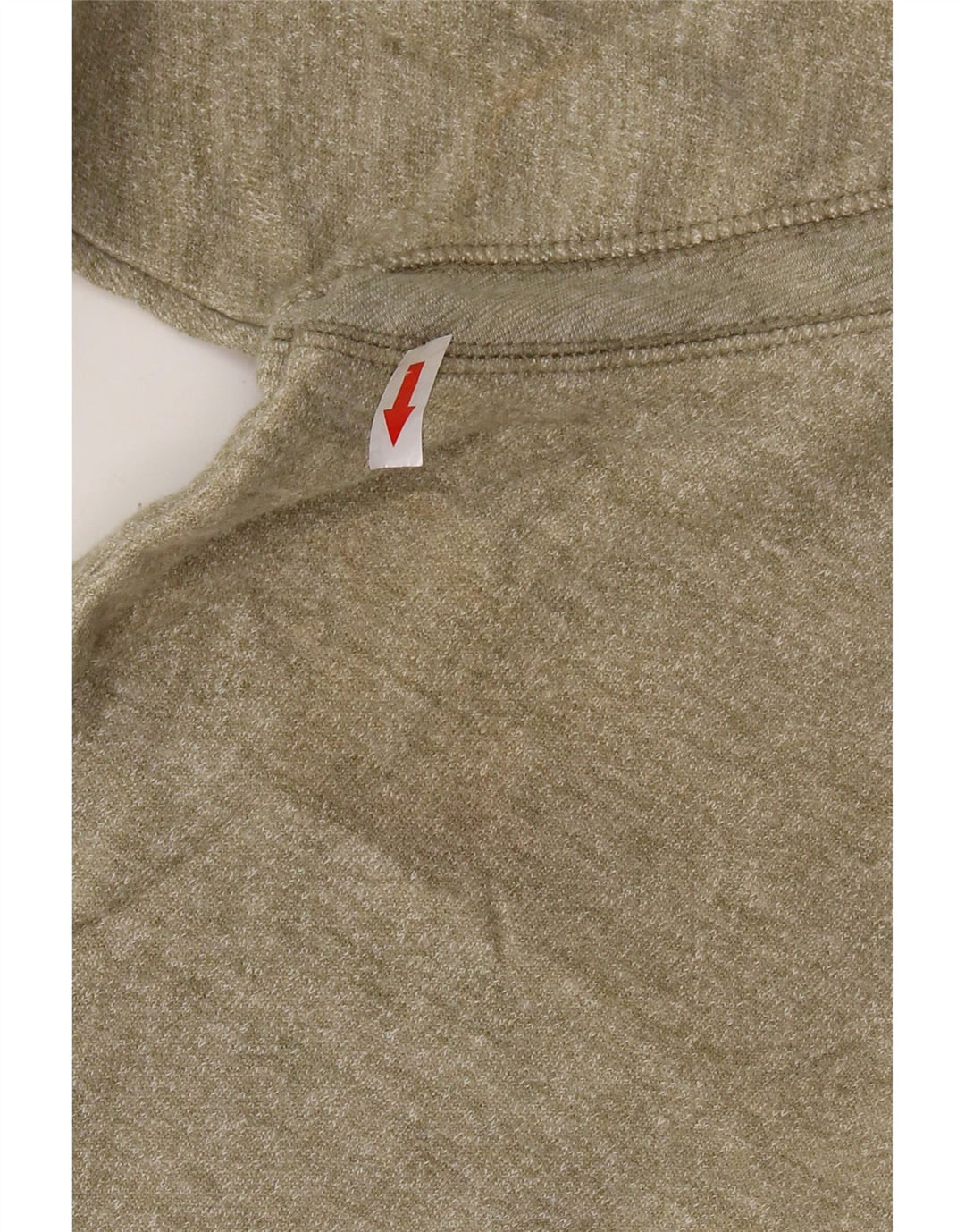 Reebok feminino oversized moletom jumper UK 18 XL caqui manchado algodão