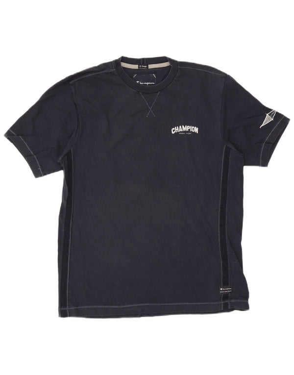 Camiseta masculina Champion XL azul marinho algodão