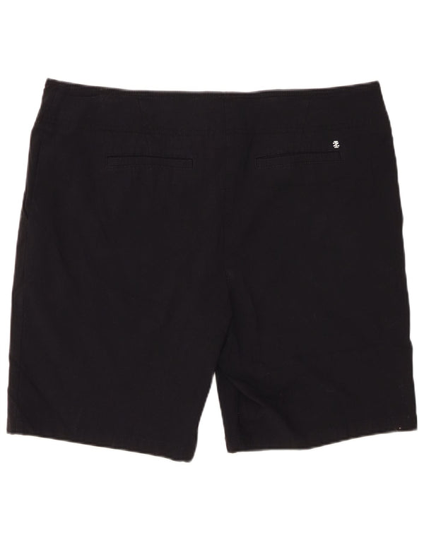 Shorts Chino feminino IZOD US 16 2XL W38 preto rayon