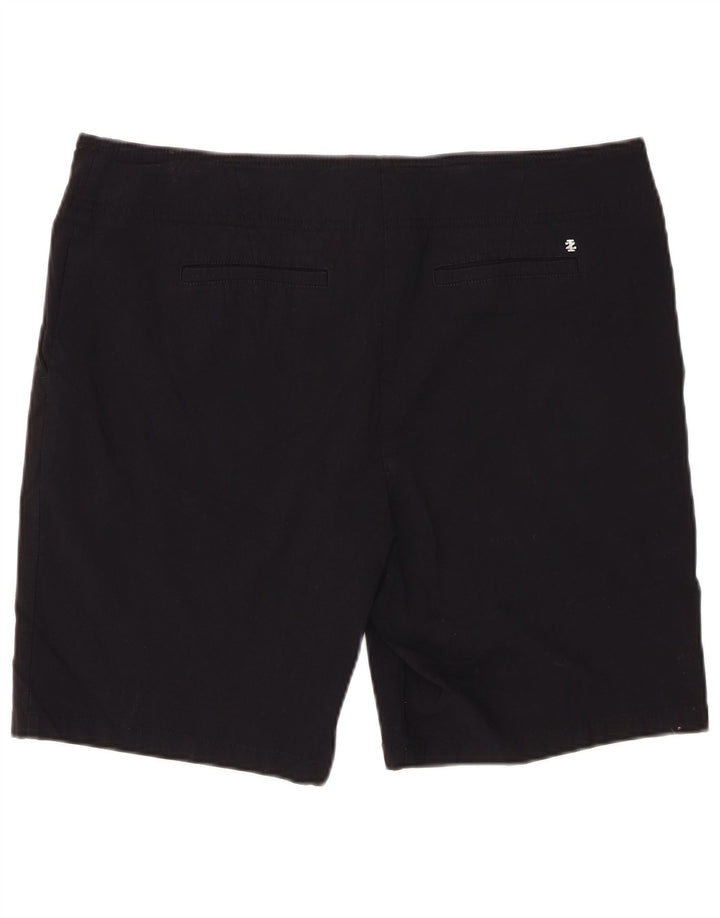 Shorts Chino feminino IZOD US 16 2XL W38 preto rayon