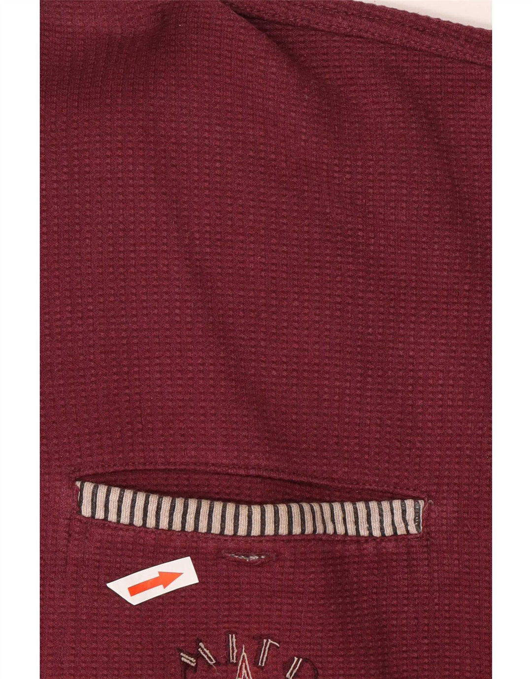 Mito moletom masculino com gola polo jumper médio Borgonha