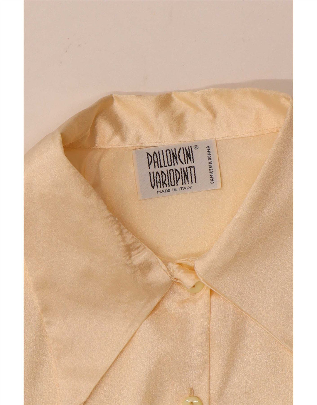 Blusa feminina vintage UK 14 bege médio