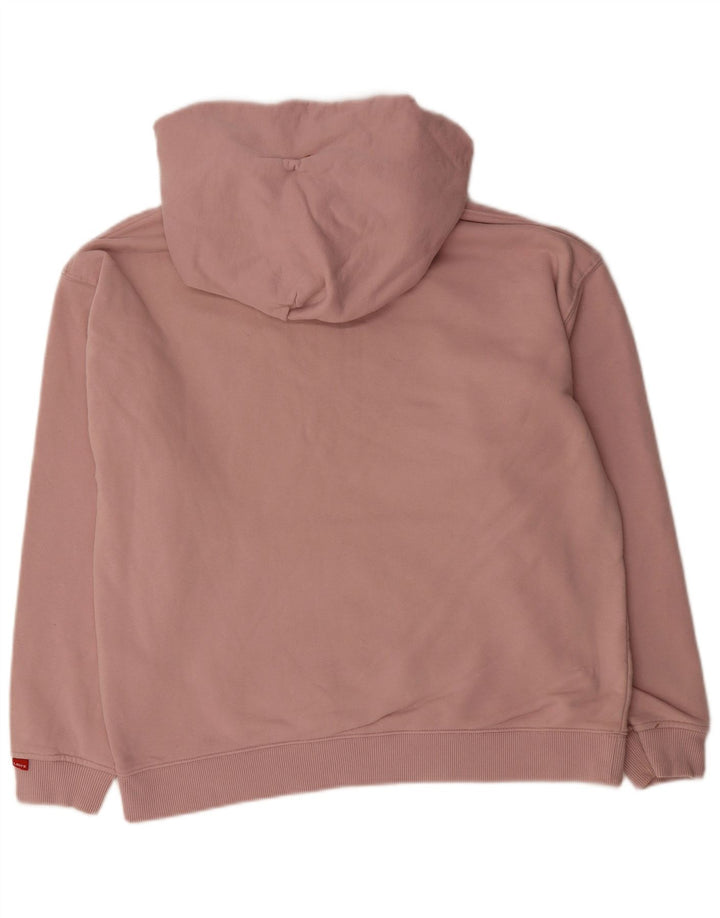 Suéter masculino com capuz e ajuste relaxado LEVI'S algodão rosa médio