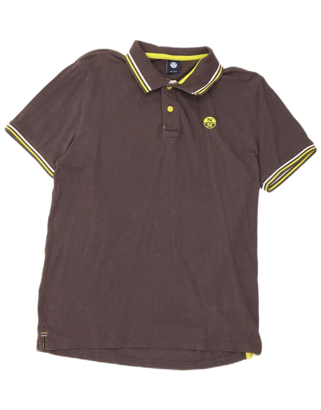 Camisa polo masculina North Sails algodão cinza médio