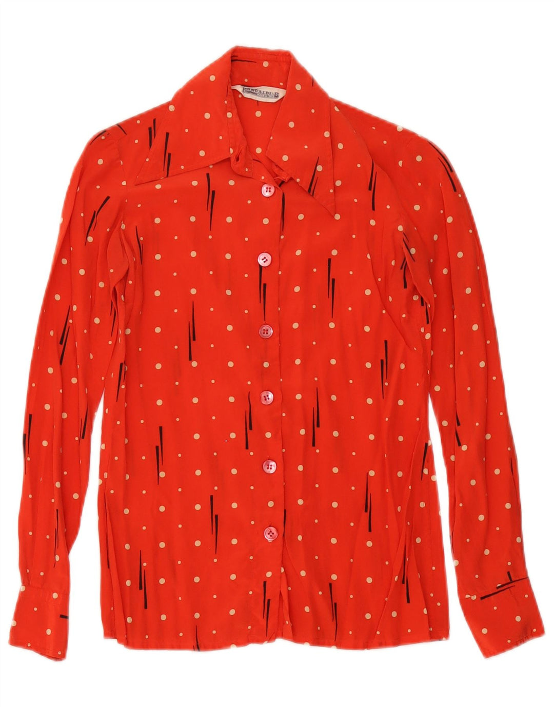 Blusa feminina Pancaldi & B EUA 00 2XS vermelho manchado