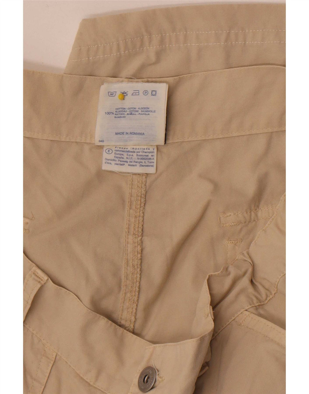 Shorts Chino Masculino Champion XL W38 Algodão Bege