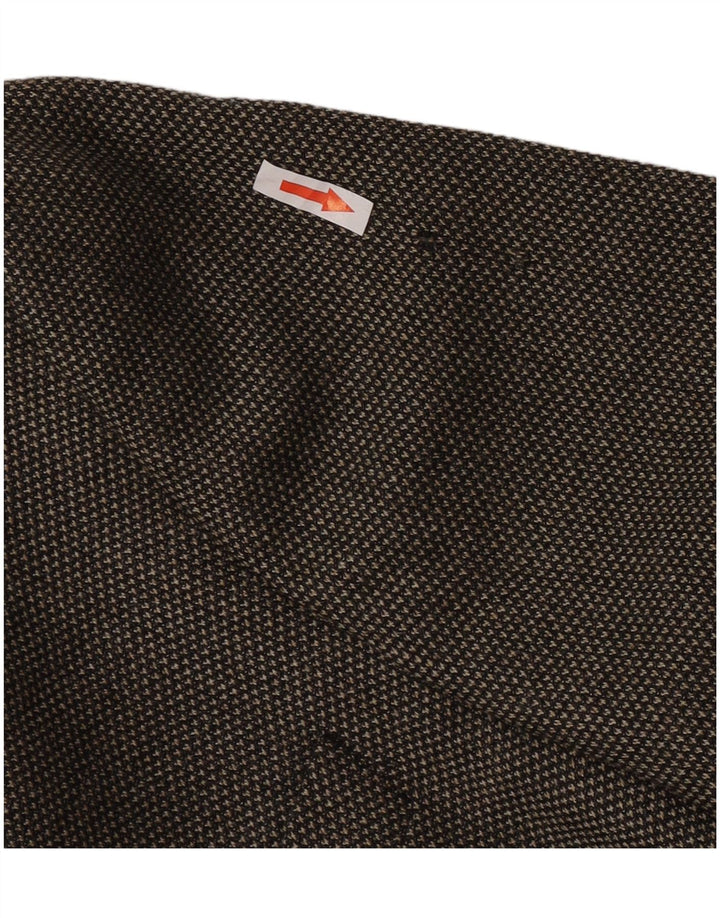 Jaqueta blazer masculina de 3 botões Marks & Spencer Reino Unido 42 XL lã cinza
