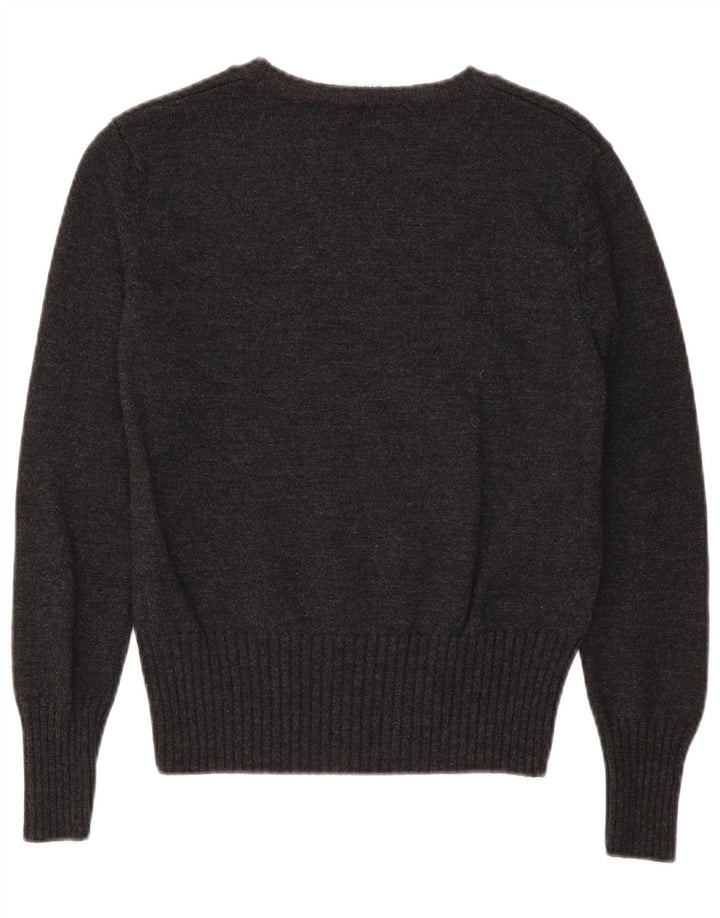 Suéter feminino Basler com gola canoa Reino Unido 14 médio preto floral