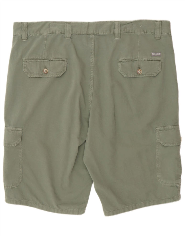 Carrera Mens Cargo Shorts IT 52 XL W36 Algodão Verde