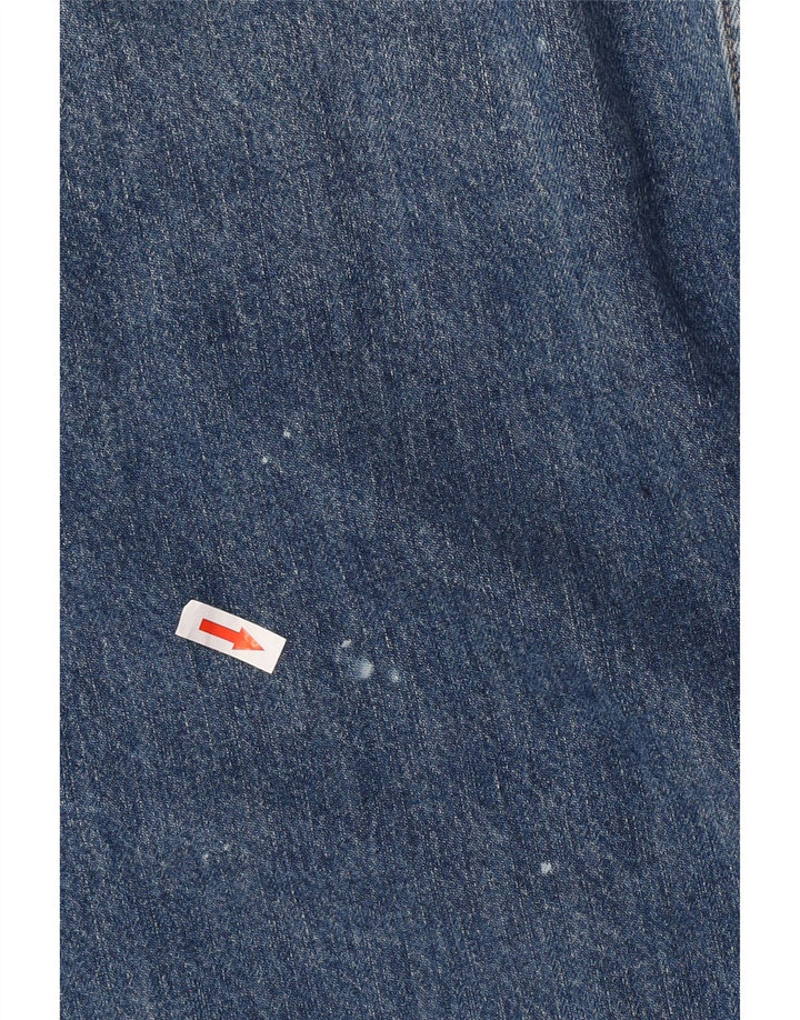 Jaqueta jeans masculina Zara UK 40 grande algodão azul