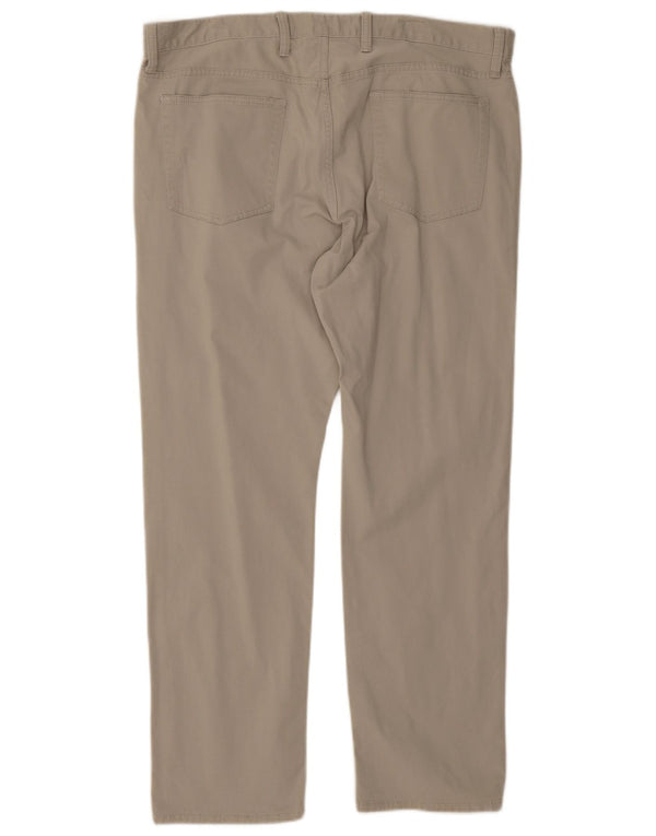 Calça casual slim masculina Gap W38 L30 algodão bege