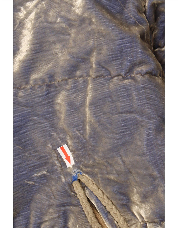 Jaqueta acolchoada de veludo feminina Cipriani IT 42 azul médio