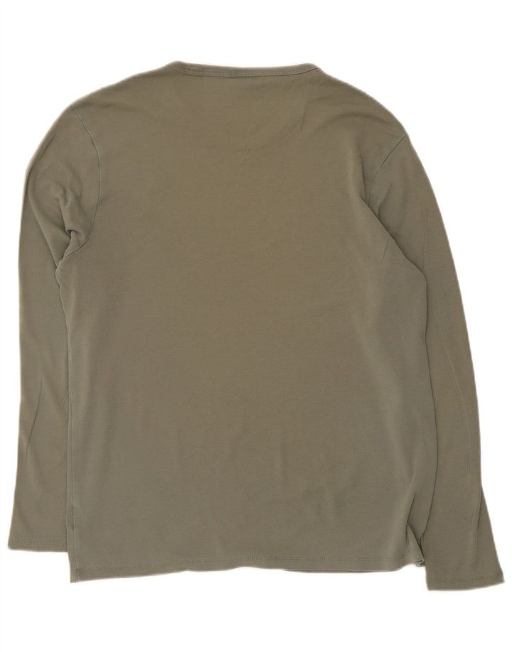 Top feminino G-Star manga comprida UK 18 XL cáqui